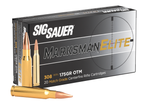 SIG SAUER AMMO 308 WIN 175GR ELITE MATCH GRADE OTM