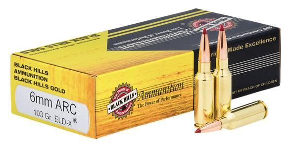 BLACKHILLS 103 GR HORNADY ELDX 6MM ADVANCED RIFL