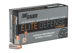 SIG SAUER AMMO 380AUTO 90GR ELITE VCROWN JHP BOX/5