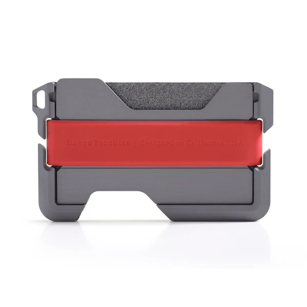 DANGO D01 DAPPER WALLET RAWHIDE RED STITCHING SLAT - Image 2
